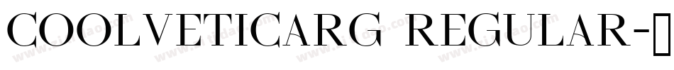 coolveticarg regular字体转换